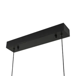 lámpara colgante LED Lucande Torven, negra, CCT, extensible