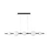 Lámpara colgante LED Lucande Tanira, negro/blanco, 140 cm, atenuable por pasos