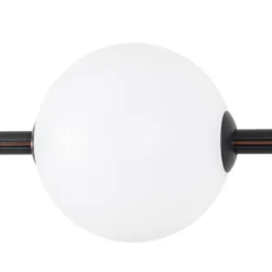 Lámpara colgante LED Lucande Tanira, negro/blanco, 140 cm, atenuable por pasos
