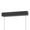 Lámpara colgante LED Lucande Tarnin, negro/níquel, 98 cm