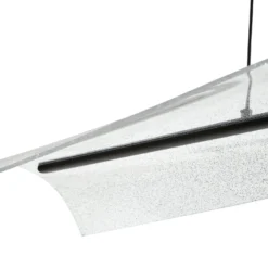 Lámpara colgante LED Lucande Vellia, negra, longitud 112 cm, CCT