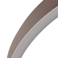 Lámpara colgante LED Lucande Yonam, Ø 60 cm, 1 luz, marrón, CCT
