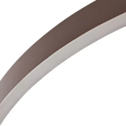 Lámpara colgante LED Lucande Yonam, Ø 80 cm, 1 luz, marrón, CCT