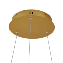 Lámpara colgante LED Lucande Yonam, Ø 60 cm, 1 luz, dorada, CCT