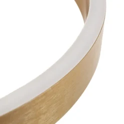 Lámpara colgante LED Lucande Yonam, Ø 60 cm, 2 luces, dorada, CCT