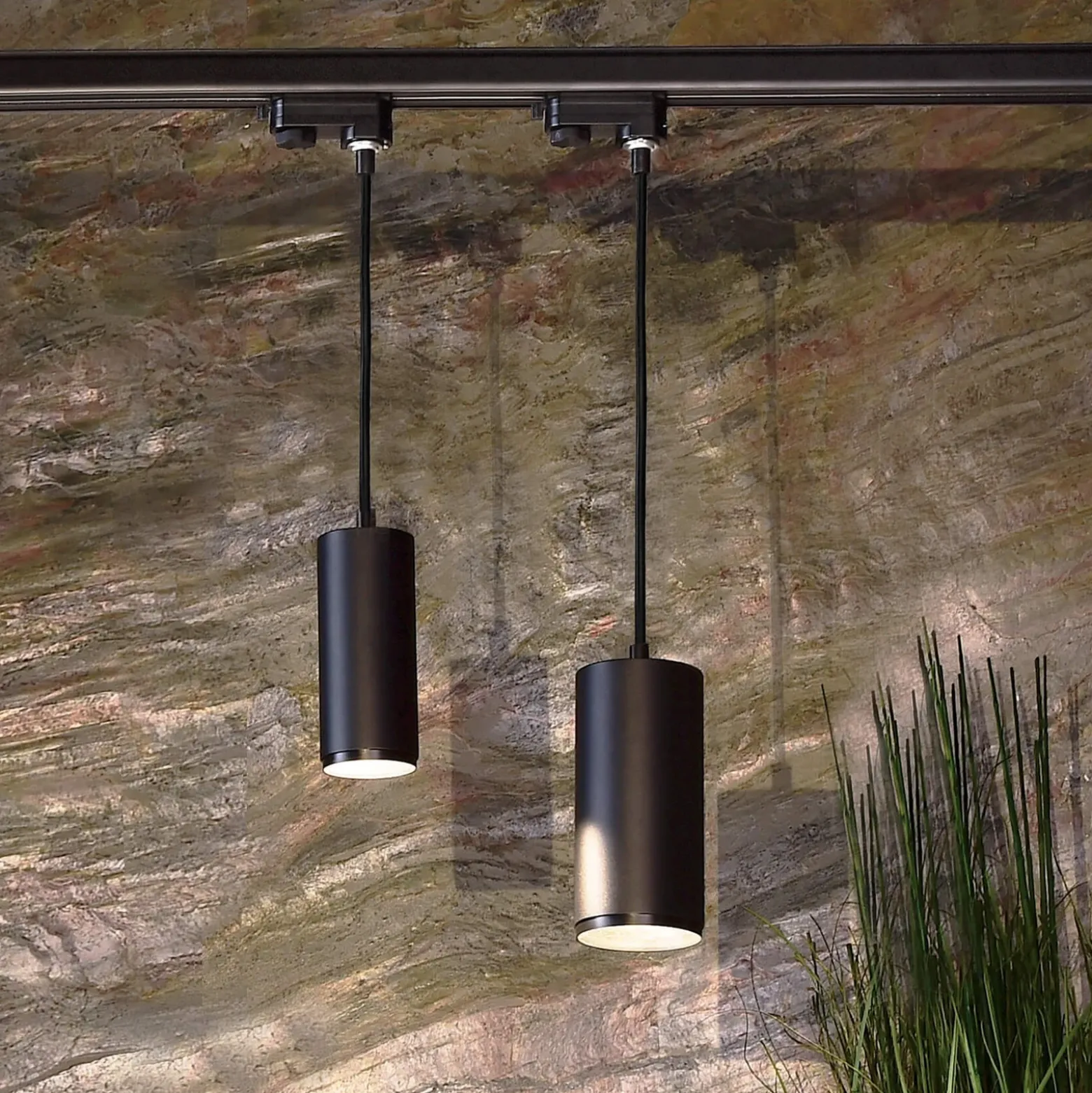 Lámpara colgante LED Lucea trifásica 15 W negra
