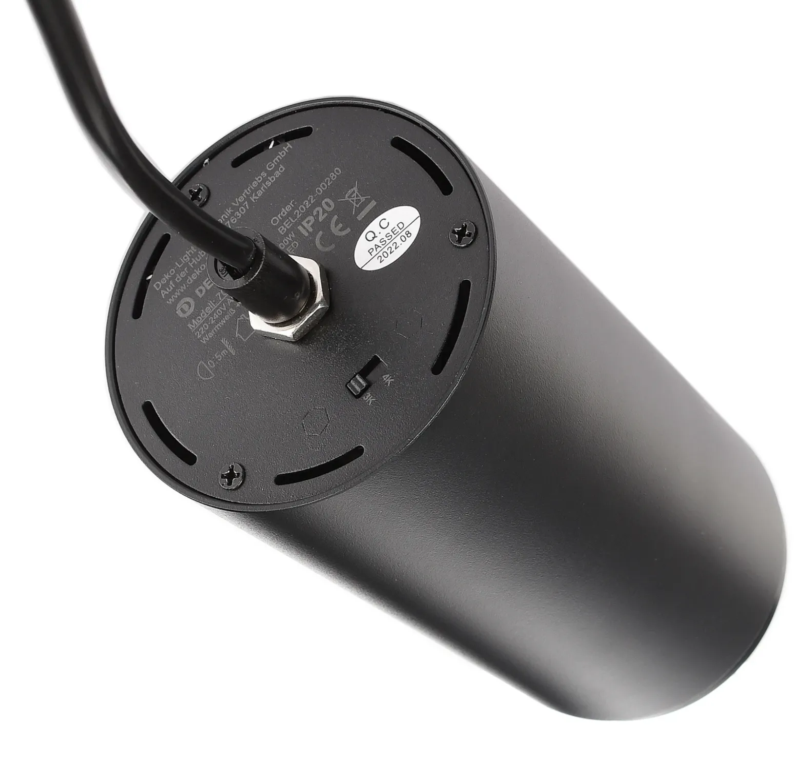 Lámpara colgante LED Lucea trifásica 15 W negra