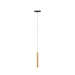 Lámpara colgante LED Lumaro de Lindby, dorada, 27 cm, 48 V, atenuable