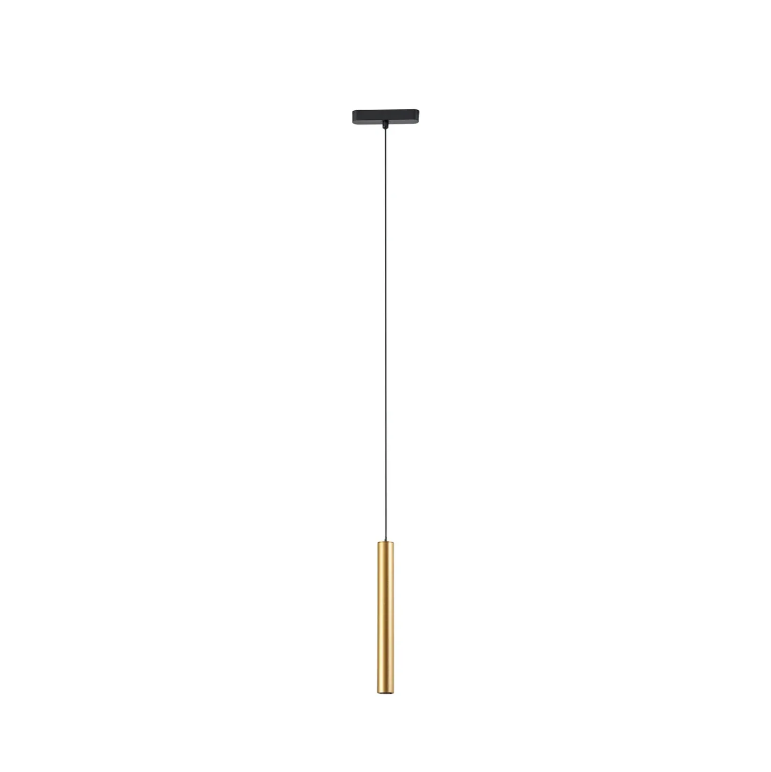 Lámpara colgante LED Lumaro de Lindby, dorada, 27 cm, 48 V, atenuable
