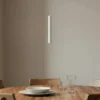 Lámpara colgante LED Lumaro de Lindby, blanca, 27 cm, 48 V, atenuable