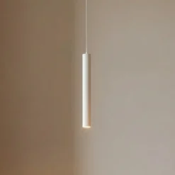 Lámpara colgante LED Lumaro de Lindby, blanca, 27 cm, 48 V, atenuable