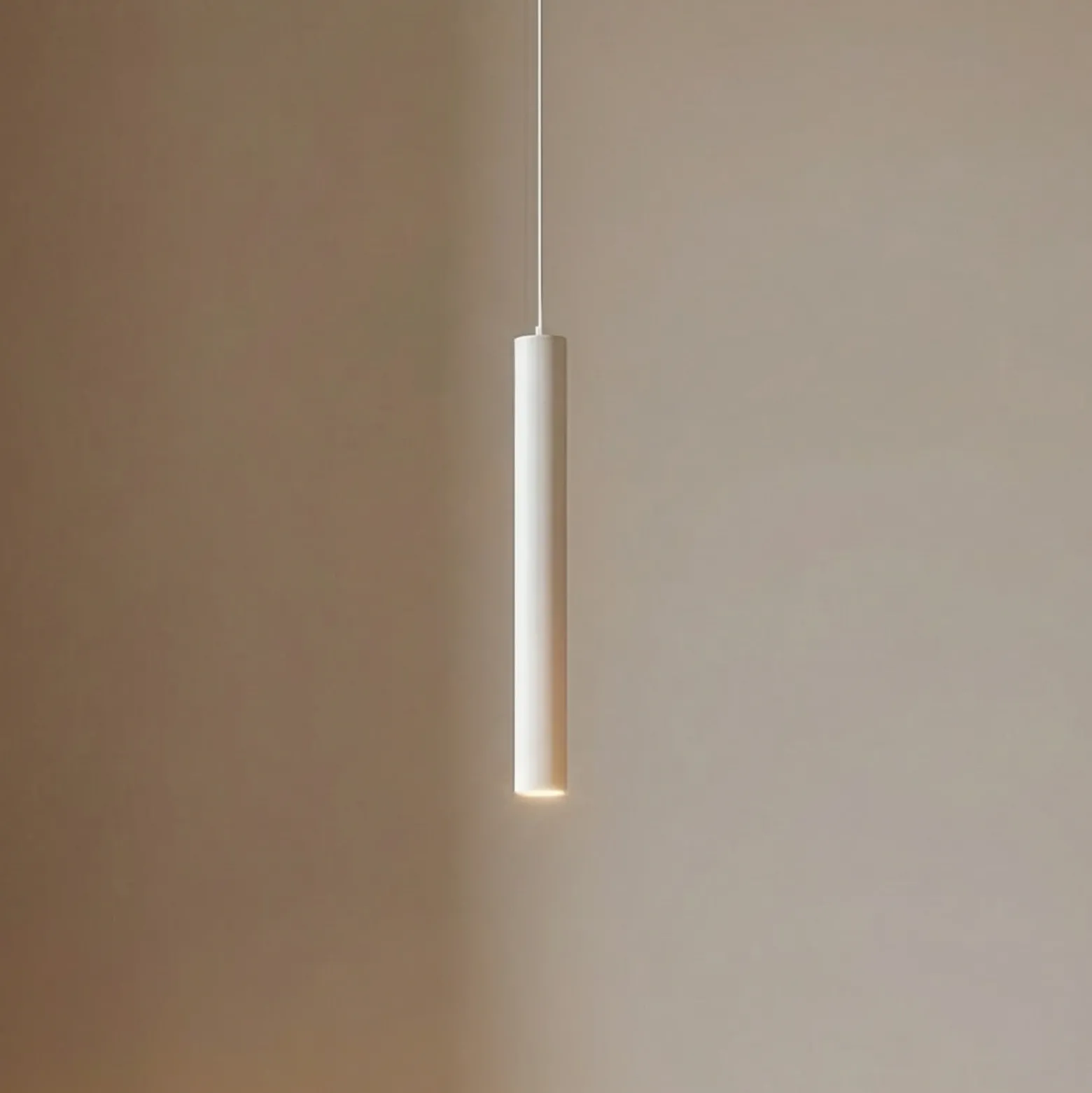 Lámpara colgante LED Lumaro de Lindby, blanca, 27 cm, 48 V, atenuable