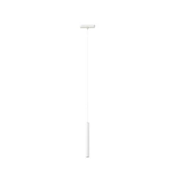 Lámpara colgante LED Lumaro de Lindby, blanca, 27 cm, 48 V, atenuable