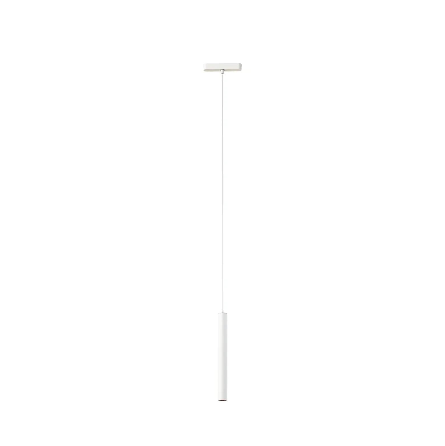 Lámpara colgante LED Lumaro de Lindby, blanca, 27 cm, 48 V, atenuable