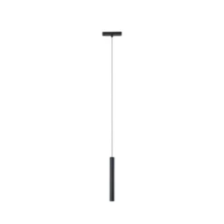 Lámpara colgante LED Lumaro de Lindby, negra, 27 cm, 48 V, atenuable