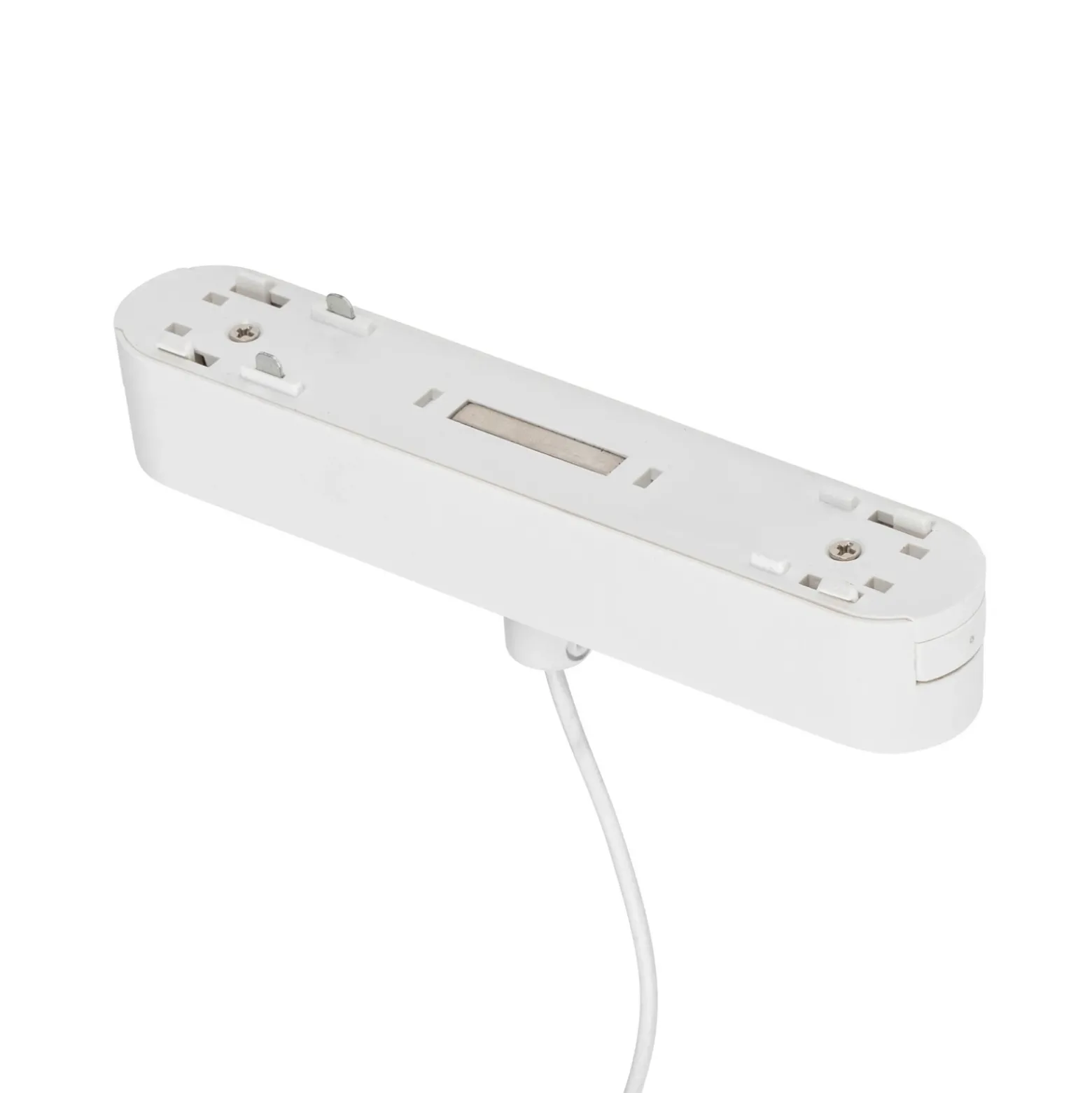 Lámpara colgante LED Lumaro de Lindby, blanca, Ø 3 cm, aluminio, 48 V, atenuable