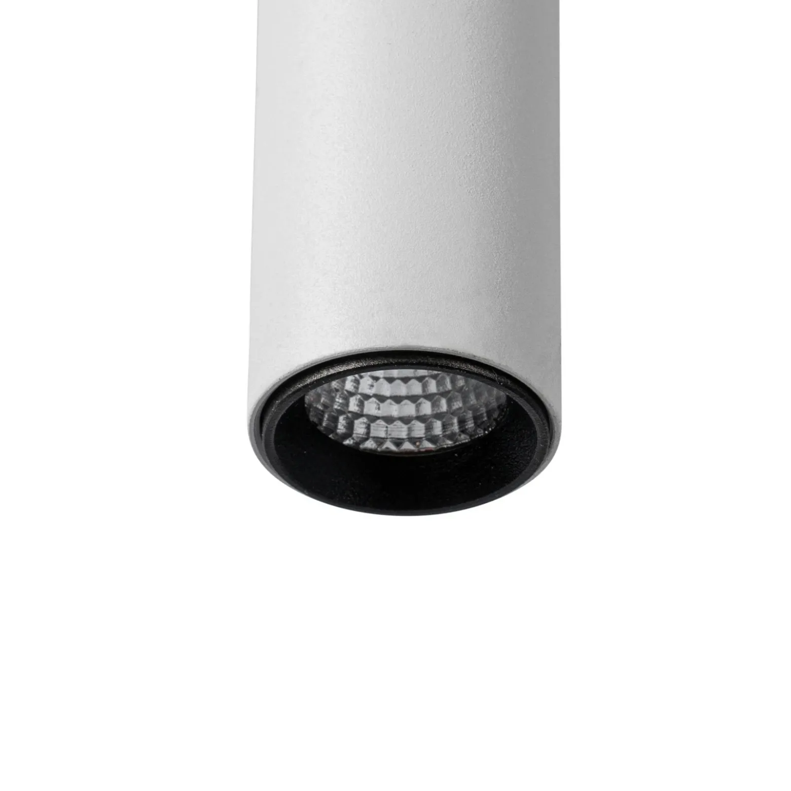 Lámpara colgante LED Lumaro de Lindby, blanca, Ø 3 cm, aluminio, 48 V, atenuable