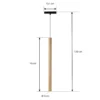 Lámpara colgante LED Lumaro de Lindby, dorada, Ø 3 cm, aluminio, 48 V, atenuable