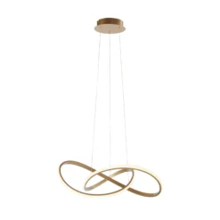 Lámpara colgante LED Maria, atenuable 3 veces, latón