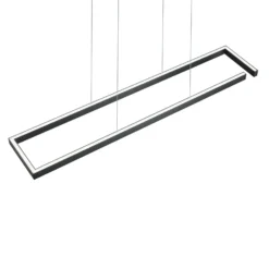 Lámpara colgante LED Marisa-100, negro mate, 100 x20cm