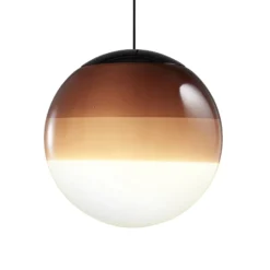 Lámpara colgante LED MARSET Dipping Light, Ø 20 cm, marrón
