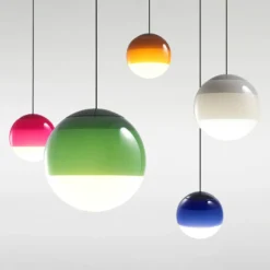 Lámpara colgante LED MARSET Dipping Light Ø 20 cm verde