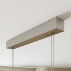Lámpara colgante LED Nora de Quitani, roble natural, longitud 118 cm