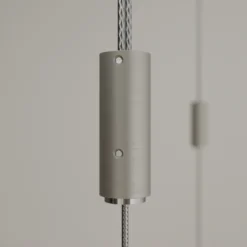 Lámpara colgante LED Nora de Quitani, roble natural, longitud 158 cm