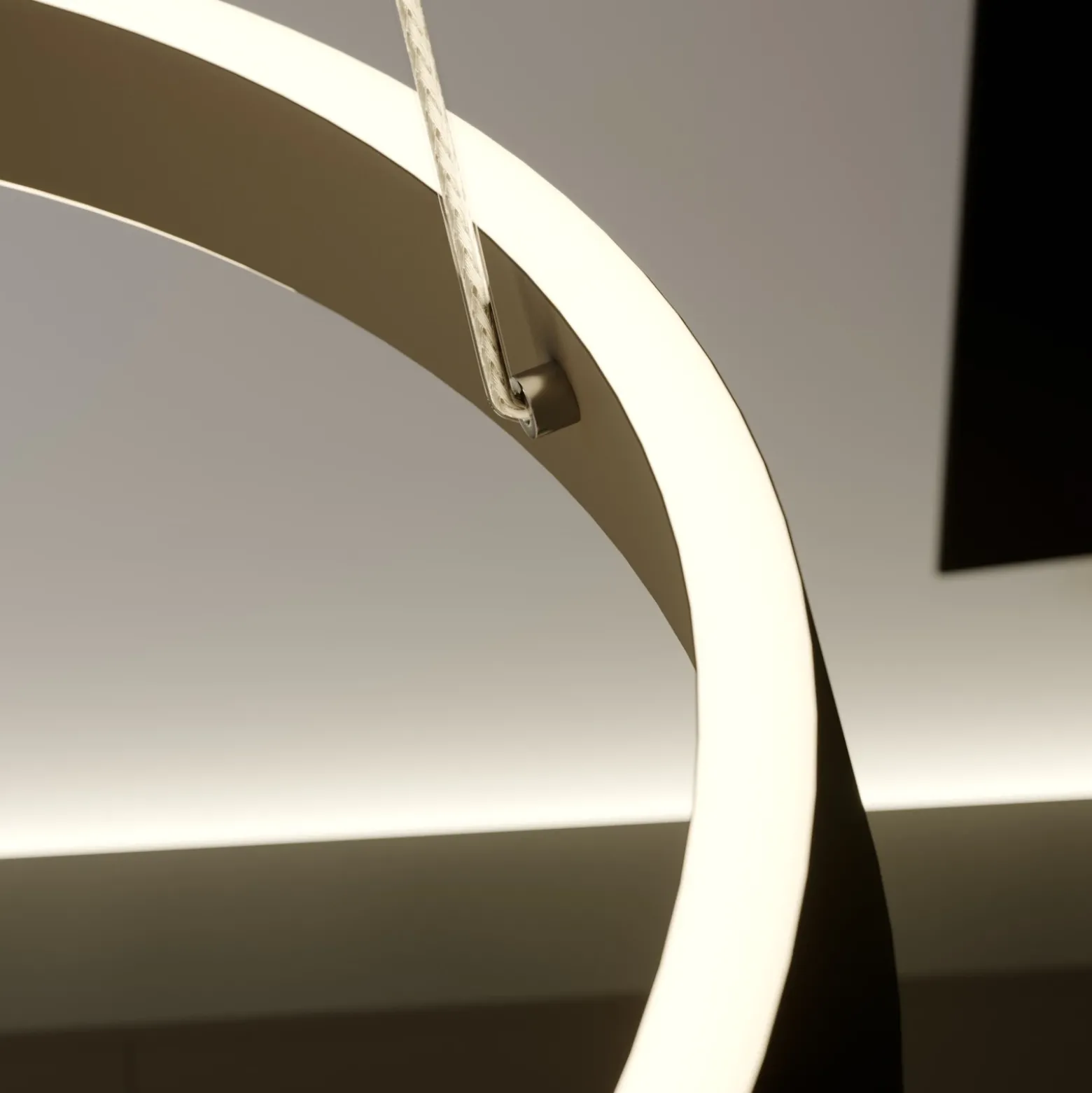Lámpara colgante LED Olada de Lindby, negra, metal, Ø 51 cm
