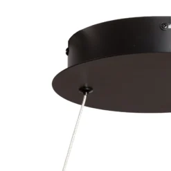 Lámpara colgante LED Olympia, metal, negro, 4000 K