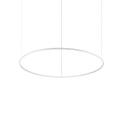Lámpara colgante LED Oracle Slim de IDEAL LUX, blanca, 3.000 K, Ø 150 cm