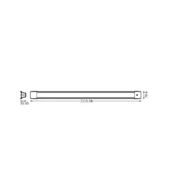 Lámpara colgante LED OSRAM OFFICE LINE, longitud 112 cm, blanca, interruptor