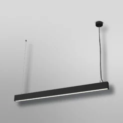 Lámpara colgante LED OSRAM Office line Cuboid negro 4000 K atenuable