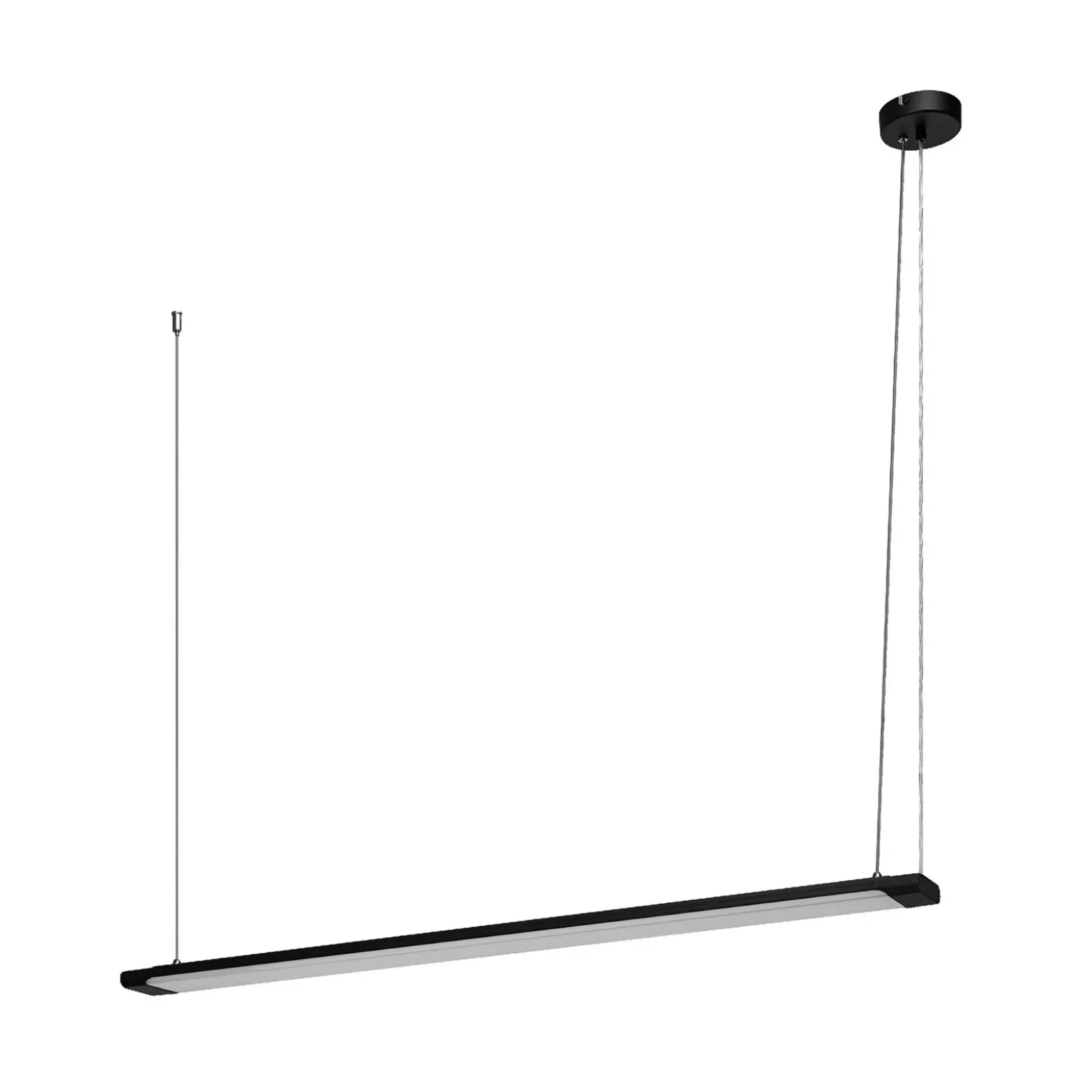 lámpara colgante LED OSRAM Office line Slab negro 4000 K atenuable
