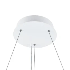 Lámpara colgante LED PANEL, blanca, Ø 63 cm, metal, CCT, atenuable, 50 W