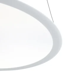 Lámpara colgante LED PANEL, blanca, Ø 63 cm, metal, CCT, atenuable, 50 W