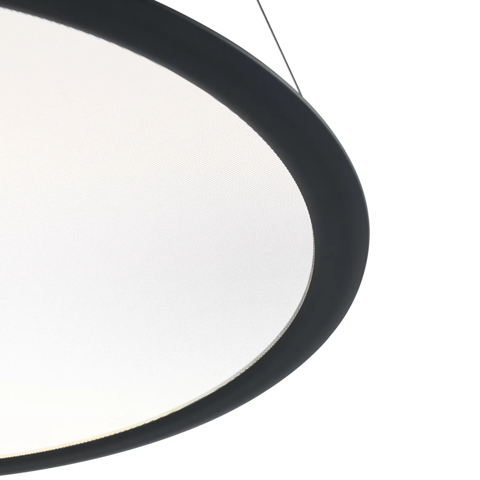 Lámpara colgante LED PANEL, negro, Ø 63 cm, metal, CCT atenuable 50 W