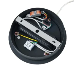 Lámpara colgante LED PANEL, negro, Ø 63 cm, metal, CCT atenuable 50 W