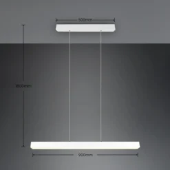 Lámpara colgante LED Paros DUOline, barras, blanco