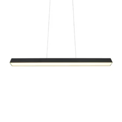 Lámpara colgante LED Paros DUOline, barras, negro