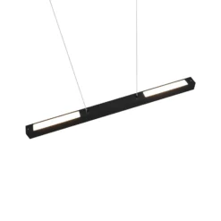 Lámpara colgante LED Paros DUOline, barras, negro