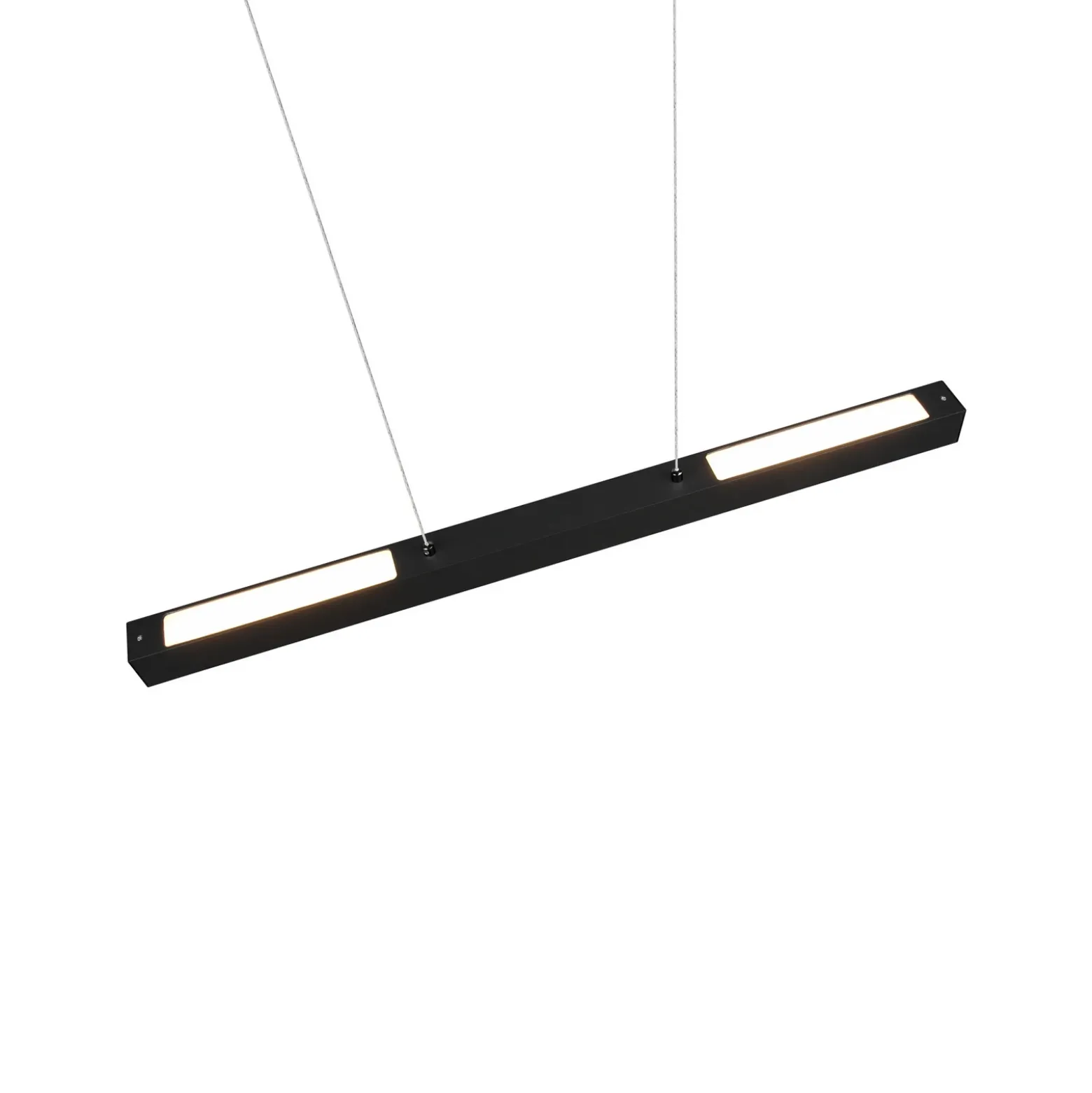 Lámpara colgante LED Paros DUOline, barras, negro