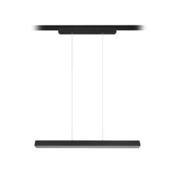 Lámpara colgante LED Paros DUOline, barras, negro