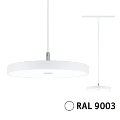 Lámpara colgante LED Paulmann URail Hildor, blanco señal, 3000 K
