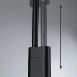 Lámpara colgante LED Paulmann Puric Pane, negra, 6 luces, inteligente