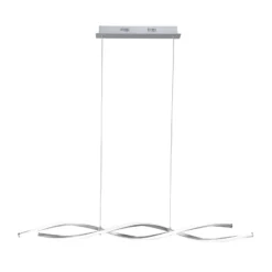 Lámpara colgante LED Polina de Paul Neuhaus, plateada, metal, atenuable