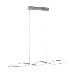 Lámpara colgante LED Polina de Paul Neuhaus, plateada, metal, atenuable