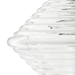 Lámpara colgante LED Press Cone de Tom Dixon, transparente, Ø 34 cm, 927