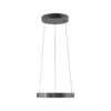 Lámpara colgante LED PURE E-Clipse, gris místico, Ø 50 cm, CCT