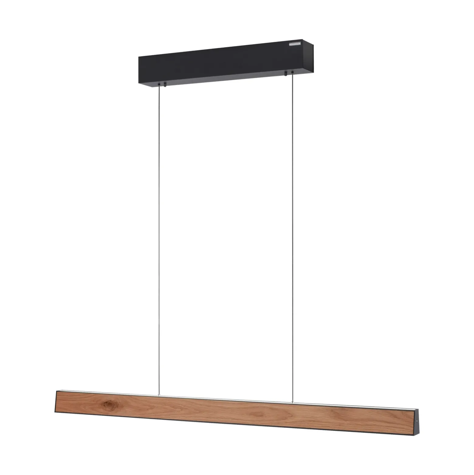 lámpara colgante LED PURE E-Motion, roble/perla negra, CCT